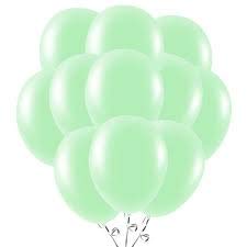 Gemar - 100 globos para fiestas, globos de látex para helio o graduación, globos, bodas, fiestas, decoración, cumpleaños, aniversario (verde menta (macaron)