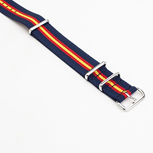 Gemony NATO Strap Prima balístico Nylon Correa de Reloj (18mm,20mm,22mm) WB-105