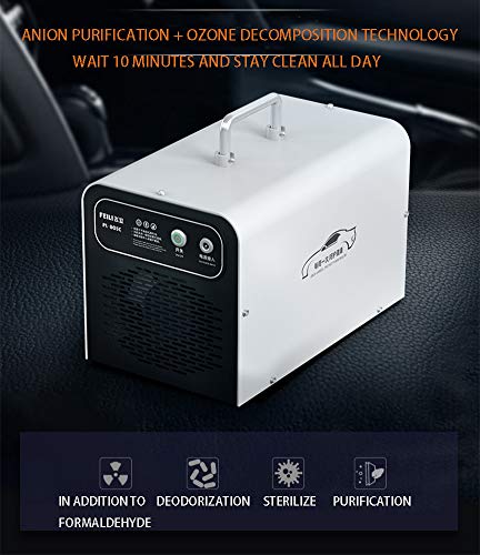 Generador De Ozono Comercial, Eliminador De Olores, Purificador De Aire De Ozono Industrial, 3000MG/H, Ionizador para Habitaciones, Humo, Coches Y Mascotas