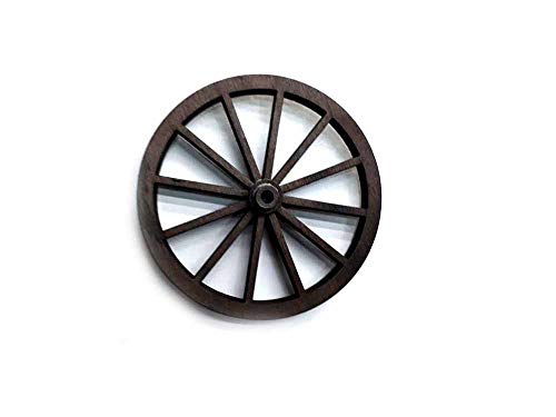 Genérico - 1 rueda para carro de madera de 2,5 cm de diámetro, cortada a láser, para pastores, pesebres, artesanales, regalo