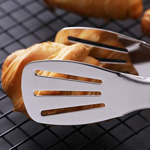 Generies Pinzas para Pastel 4 Piezas Pinzas para Cocinar de 9 Pulgadas, Pinzas para Servir de Acero Inoxidable para Barbacoa, Cocinar, Ensalada, Asar a La Parrilla, Servir y Freír