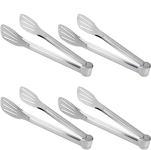 Generies Pinzas para Pastel 4 Piezas Pinzas para Cocinar de 9 Pulgadas, Pinzas para Servir de Acero Inoxidable para Barbacoa, Cocinar, Ensalada, Asar a La Parrilla, Servir y Freír