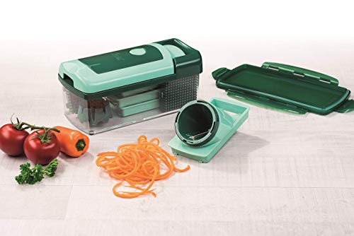 Genius - Juego de Accesorios de Cocina para Cortar Alimentos Nicer Dicer Fusion Julietti, 16 Piezas, Incluido unrebanador.