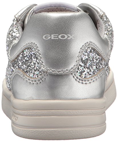 Geox J DJROCK Girl D, Zapatillas para Niñas, Plateado (Silver), 33 EU