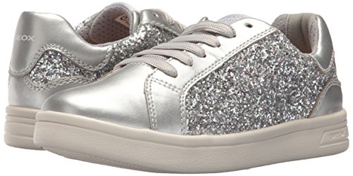 Geox J DJROCK Girl D, Zapatillas para Niñas, Plateado (Silver), 33 EU