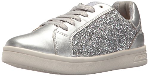 Geox J DJROCK Girl D, Zapatillas para Niñas, Plateado (Silver), 33 EU