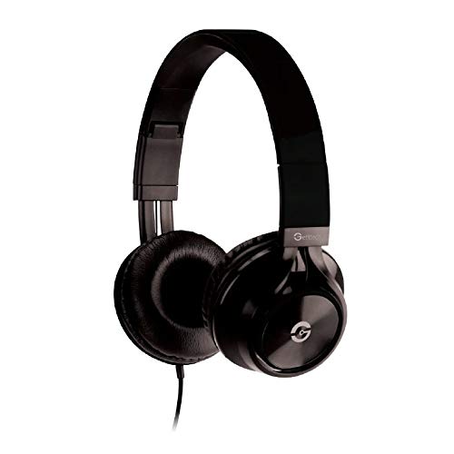 GETTTECH Auriculares con micrófono Sonority Ajustable, Conector estéreo 3.5mm Negro (gh-3100n)