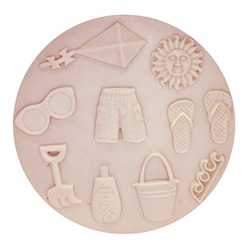 GEYKY Playa Sol/Pantalones Cortos/Zapatillas/Herramientas De Decoración De Pasteles De Cometa Molde De Silicona Accesorios para Hornear
