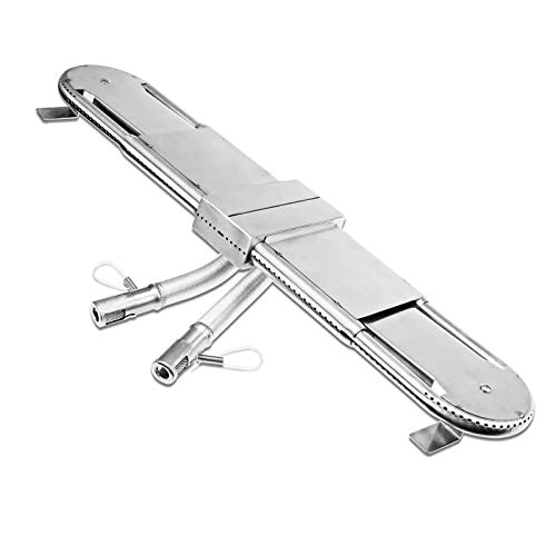 GFTIME 004 38 cm a 56 cm Barbacoa de Gas Universal Extienda Las Piezas de Repuesto del Quemador de para el Interior y Otros Parrilla de Barbacoa Cero Inoxidable Quemadores de Barbacoa