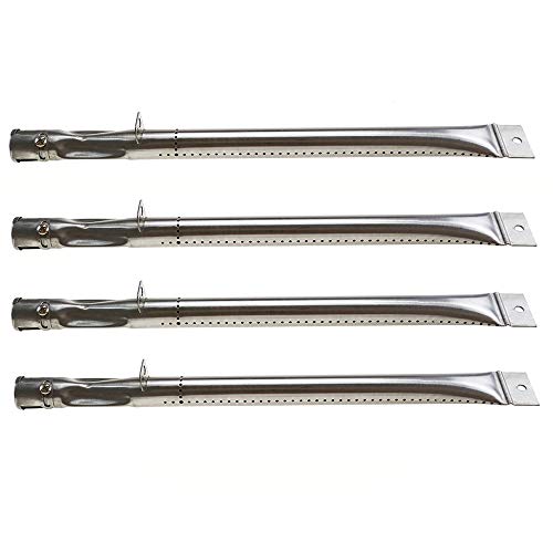 GFTIME 12411Tubo Recto Quemador Barbacoa de Gas repuesto para Grillware,Broilmate, Charmglow,Grill Pro, Igloo, Master Forge Parrilla Barbacoa,41.91x.2.54CM Acero inoxidable Bbq Quemadores (4 piezas)