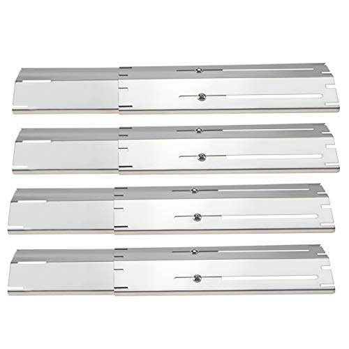 GFTIME 92381 29,85 cm a 53,34 cm Universal Placa de Calor Piezas para de Repuesto Charbroil Brinkmann Barbacoa de Gas Parrilla Barbacoa Acero Inoxidable BBQ Reemplazo (4 Pack)