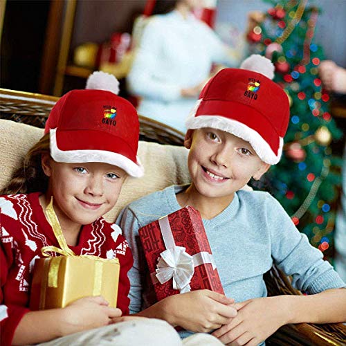 GGdjst Gorro navideño, Mexican Food Pico De Gayo Dad Trucker Santa Hat Red Xmas Gorras de béisbol Adult Women Men Children Teen Boy Girls Party Decor Gift Decorations Ornament