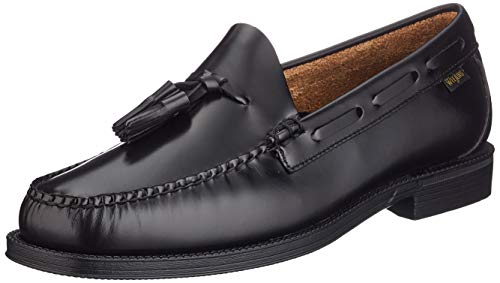 G.H. Bass & Co. Larkin, Mocasines para Hombre, Negro (Black Leather 000), 42.5 EU