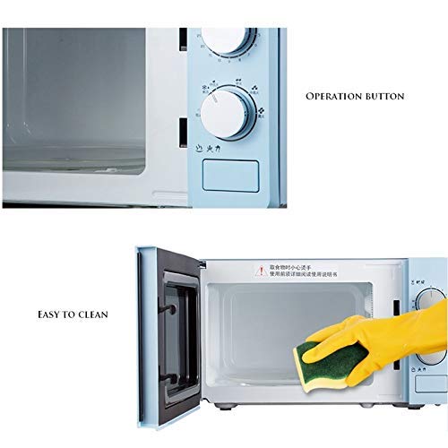 GH-YS Horno de microondas Multifuncional pequeño de 20L 220V Calentador de Alimentos Giratorio mecánico Cocina para cocinar al Vapor/Calentar/hervir, Rosa