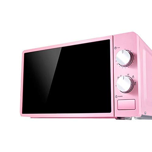 GH-YS Horno de microondas Multifuncional pequeño de 20L 220V Calentador de Alimentos Giratorio mecánico Cocina para cocinar al Vapor/Calentar/hervir, Rosa