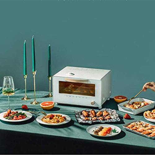 GH-YS Mini Horno eléctrico, microondas Manual de 10 l con perillas, horneado a Vapor Retro pequeño de 1300 W para Funciones de Cocina y Parrilla, Cocina del hogar, Color