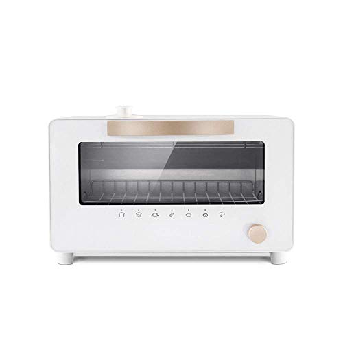 GH-YS Mini Horno eléctrico, microondas Manual de 10 l con perillas, horneado a Vapor Retro pequeño de 1300 W para Funciones de Cocina y Parrilla, Cocina del hogar, Color