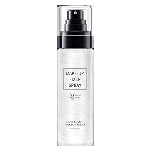 GHSY Velvet Makeup Setting Spray Transparent 24H Long Lasting Fix Face Mist Moisturizing Shimmering Cosmetic Setting Spray 100ML