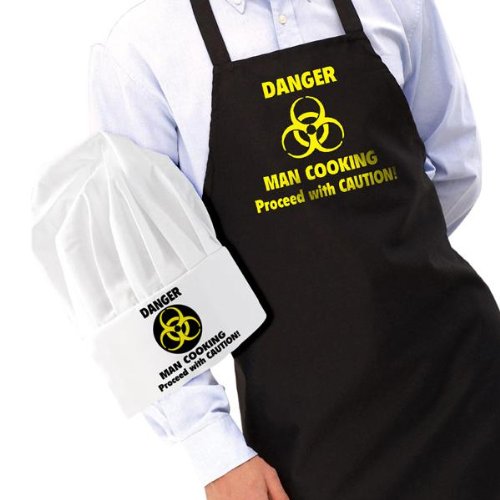 Gift House International GH-AP10007 - Gorro de Chef y Guante para el Horno, tamaño King Size