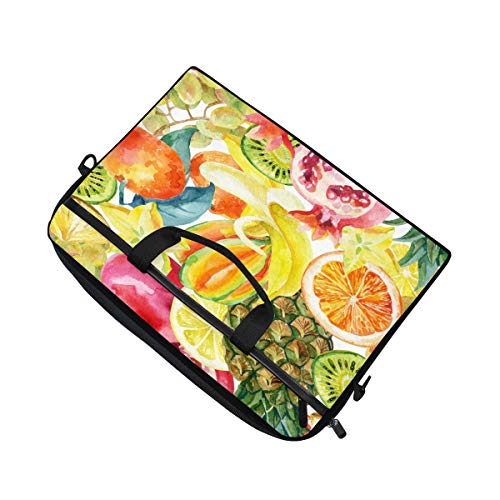 GIGIJY - Maletín de lona con diseño de frutas tropicales, 13 en 13,3 en 14 en 15 pulgadas para niños, niñas, mujeres y hombres