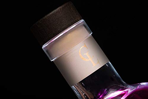 Gin Violet con Oro 23k - Premium Liqueur - Moras y Frutos del Bosque - Gin Tonic Para Regalar - 15 Botánicos 5 Destilaciones - Set con Caja Estuche de Regalo y Certificado del Oro - 40% vol