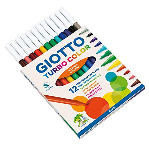 Giotto Turbo Color Estuche de 12 Rotuladores