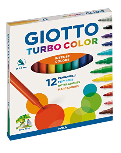Giotto Turbo Color Estuche de 12 Rotuladores