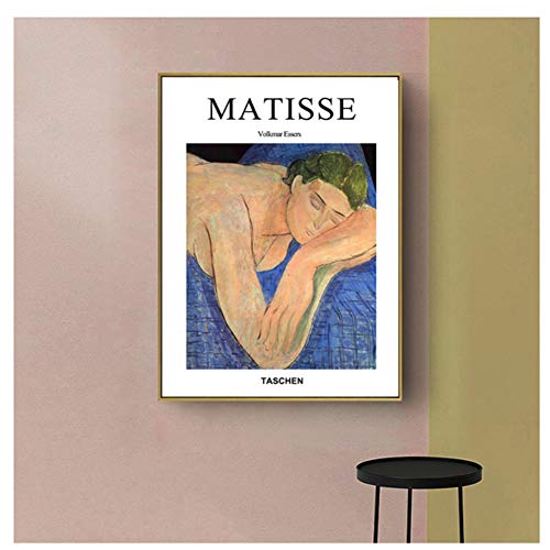 GIRDSS Europa Vintage Sleeping Women Master Óleo sobre Lienzo Pinturas Poster Wall Art Pictures-40X60cm Sin Marco