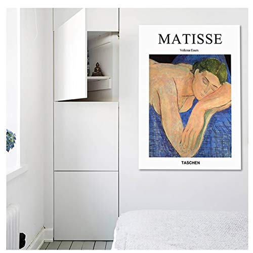 GIRDSS Europa Vintage Sleeping Women Master Óleo sobre Lienzo Pinturas Poster Wall Art Pictures-40X60cm Sin Marco