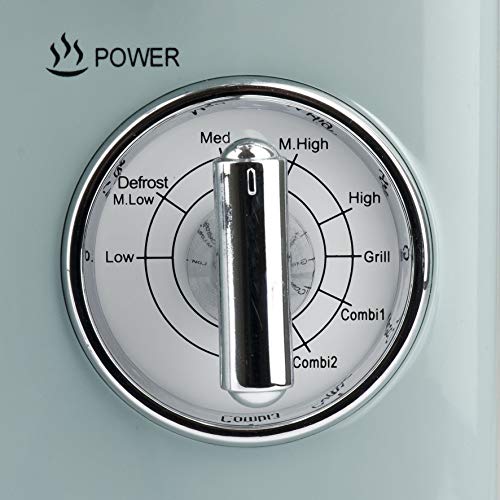 Girmi FM21 - Horno de microondas con diseño vintage, 20 litros, 700 + 800 W