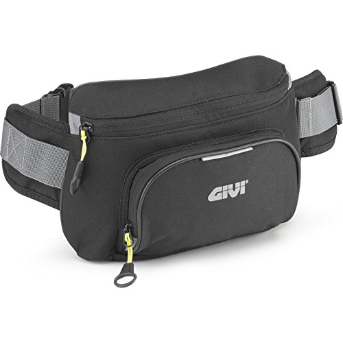 GIVI EA108B Easy Bag Riñonera, Color Negro, Volumen 2 Litros, Carga Máxima 1 Kg