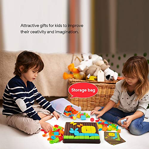 GizmoVine Puzzles Rompecabezas Juguete Educativo Placa de Madera Pizarra para Niños de 3 Años