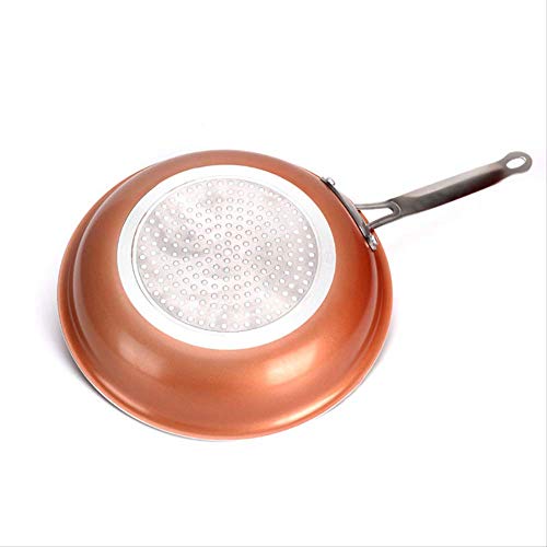 GJDBBLY Olla Non Stick Koekenpan Koperen Pan Koekenpan Met Coating Pan Horno Geschikt Inductie Wok Titanio Koekenpan como se Muestra como se Muestra
