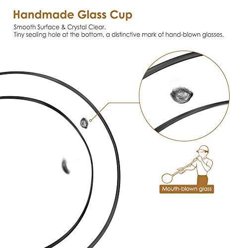 Glastal 350ml Vaso de Vidrio de Borosilicato de Aislamiento Térmico de Doble Pared para Café, Leche, Té y Más, Conjunto de 2