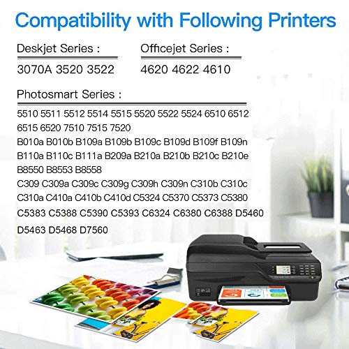 GLEGLE HP364XL Cartuchos de Tinta 10 Reemplazo para HP 364 364XL Alta Capacidad para HP Photosmart 5520 5510 5522 5524 6520 7510 7520, 4622 6510 5515 B110A B8550 HP OfficeJet 4620, HP Deskjet 3070A