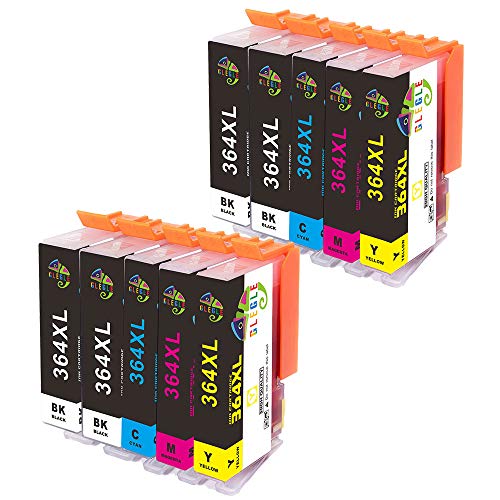 GLEGLE HP364XL Cartuchos de Tinta 10 Reemplazo para HP 364 364XL Alta Capacidad para HP Photosmart 5520 5510 5522 5524 6520 7510 7520, 4622 6510 5515 B110A B8550 HP OfficeJet 4620, HP Deskjet 3070A