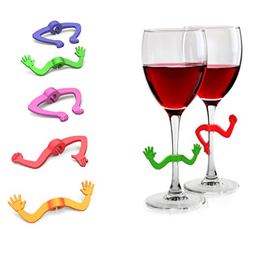 GLOBALDREAM Marcadores de Vino, 18 piezas Marcador de Vasos Marca de Copa de Vino para Decoraciones de Fiesta, Bar, Mesa, Uso Doméstico (3 Estilos)