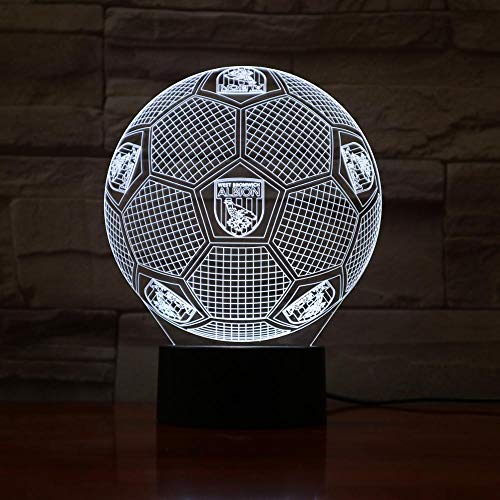 Globo Redondo fútbol luz ilusión Color Claro Toque Noche luz Regalo para niños