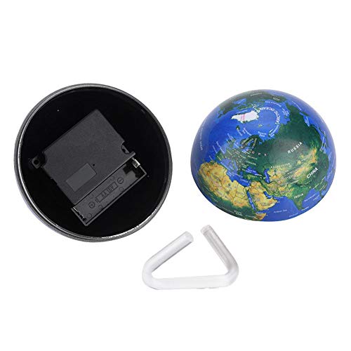 Globo Terráqueo Globo Educativo de Escritorio Tierra Giratoria con Soporte Geografía Nacional Spinning Herramientas de Ahorro de Energía para La Escuela Fuentes de La Oficina en El Hogar(Azul)