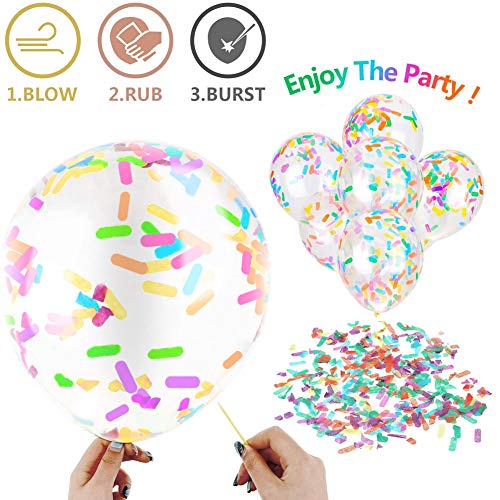 globos confeti colores,paquete de globos de confeti,globos de látex de confeti,globos de confeti transparente,globos de confeti para decoraciones fiesta cumpleaños