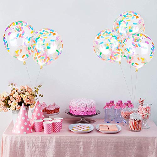 globos confeti colores,paquete de globos de confeti,globos de látex de confeti,globos de confeti transparente,globos de confeti para decoraciones fiesta cumpleaños