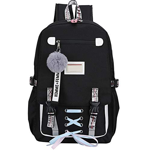Glomixs School Backpack,Large School Bag with USB Port Anti Theft Backpack Knapsack for School Travel,Fashion Backpacks,Travel Daypack, Casual Daypacks, School Bag,Size: 47CM*30CM*14CM