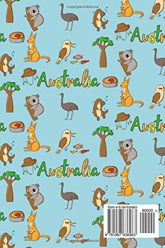 Glucose Monitoring Log: Blood Glucose Chart, Diabetes Food Journal, Blood Pressure And Glucose Log, Gestational Diabetes Journal, Cute Australia Cover: Volume 94 (Glucose Monitoring Logs)