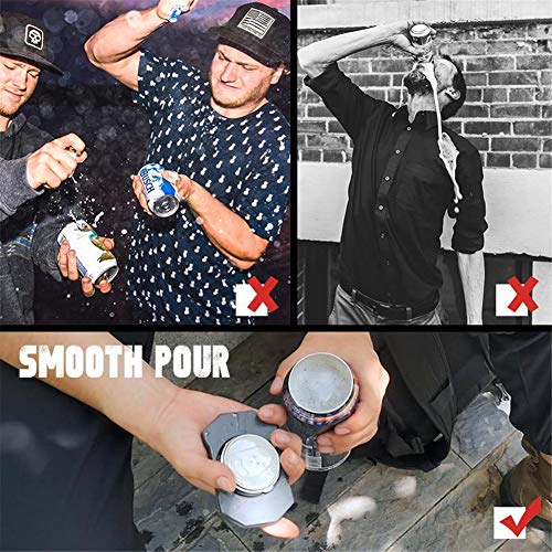 Go Swing, Herramienta De Barra Para Abridor De Latas En Topless, Abrelatas Manual De Seguridad Fácil Sin Dejar Bordes Afilados, Para Cerveza, Seltzer, Bebidas Mezcladas, Sacacorchos (2 Piezas)