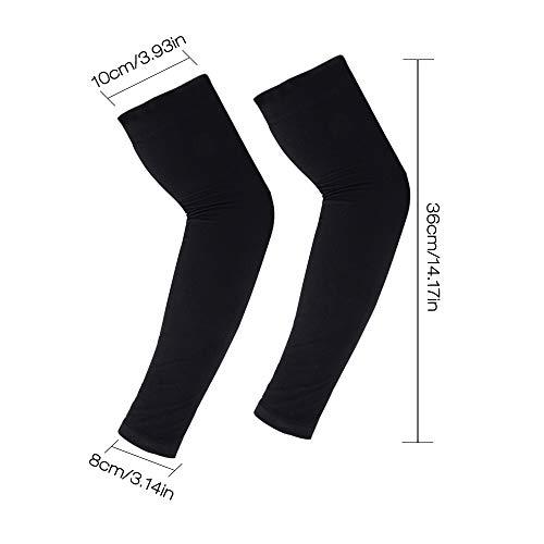 Gobesty Mangas de Brazo Protección UV Antideslizante, 3 Pares Manga Deportiva de enfriamiento Brazos Protección de la Piel para Ciclismo Golf Tenis conducción