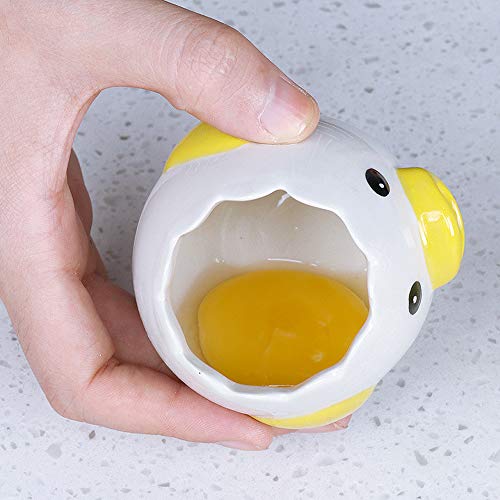 Gobesty Separador De Huevo Yema De Huevo Polluelo Blanco, Separador de clara de huevo pollo, Separador de huevo novedad, Aptas para el lavavajillas, Separador De Huevos Lindo