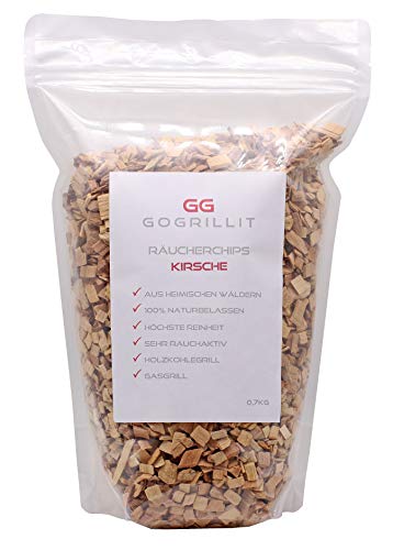 GOGRILLIT Virutas para ahumar, 100% Natural, de bosques caseros, pureza, para Barbacoa de carbón y Gas