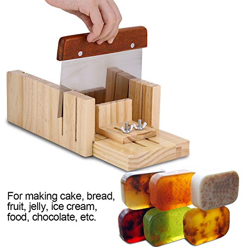 Goick Molde de Silicona para jabón, Molde para jabón de Silicona, Caja de Madera, máquina para Hacer Pasteles, cortadora, máquina cortadora de Papel, Herramienta para Hacer
