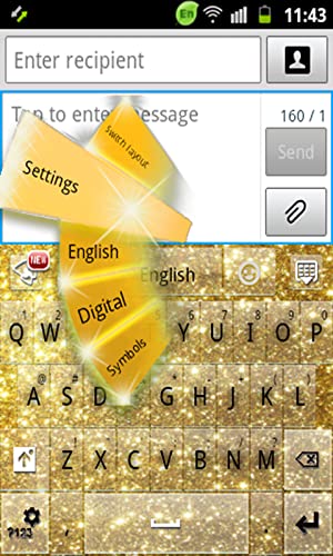 Gold Shine GO Keyboard