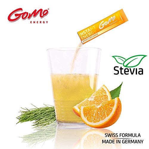 GoMo ENERGY® Bebida deportiva isotónica sin azúcar | Recarga de fuerza y recuperación corporal |Regeneración durante y después de la actividad física| Bebida energética | SPORTS RECHARGE 30 porciones